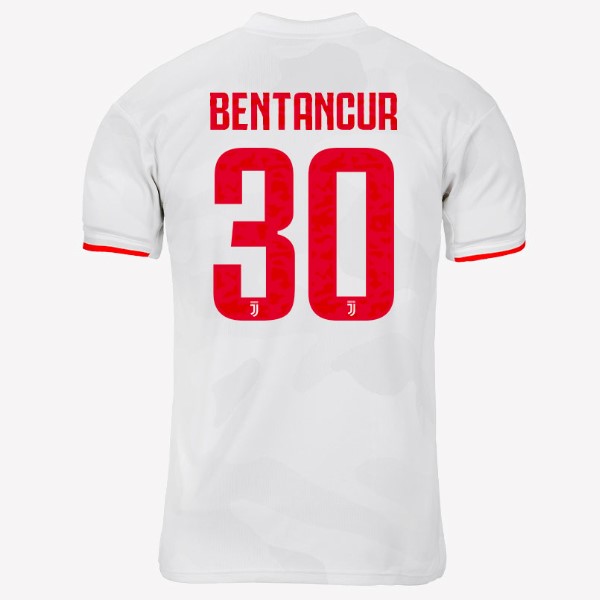 Camiseta Juventus NO.30 Bentancur Replica Segunda Ropa 2019/20 Gris Blanco